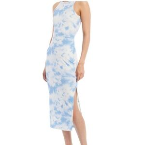 Gianni Bini Sky Blue Tie-Dye Midi Dress